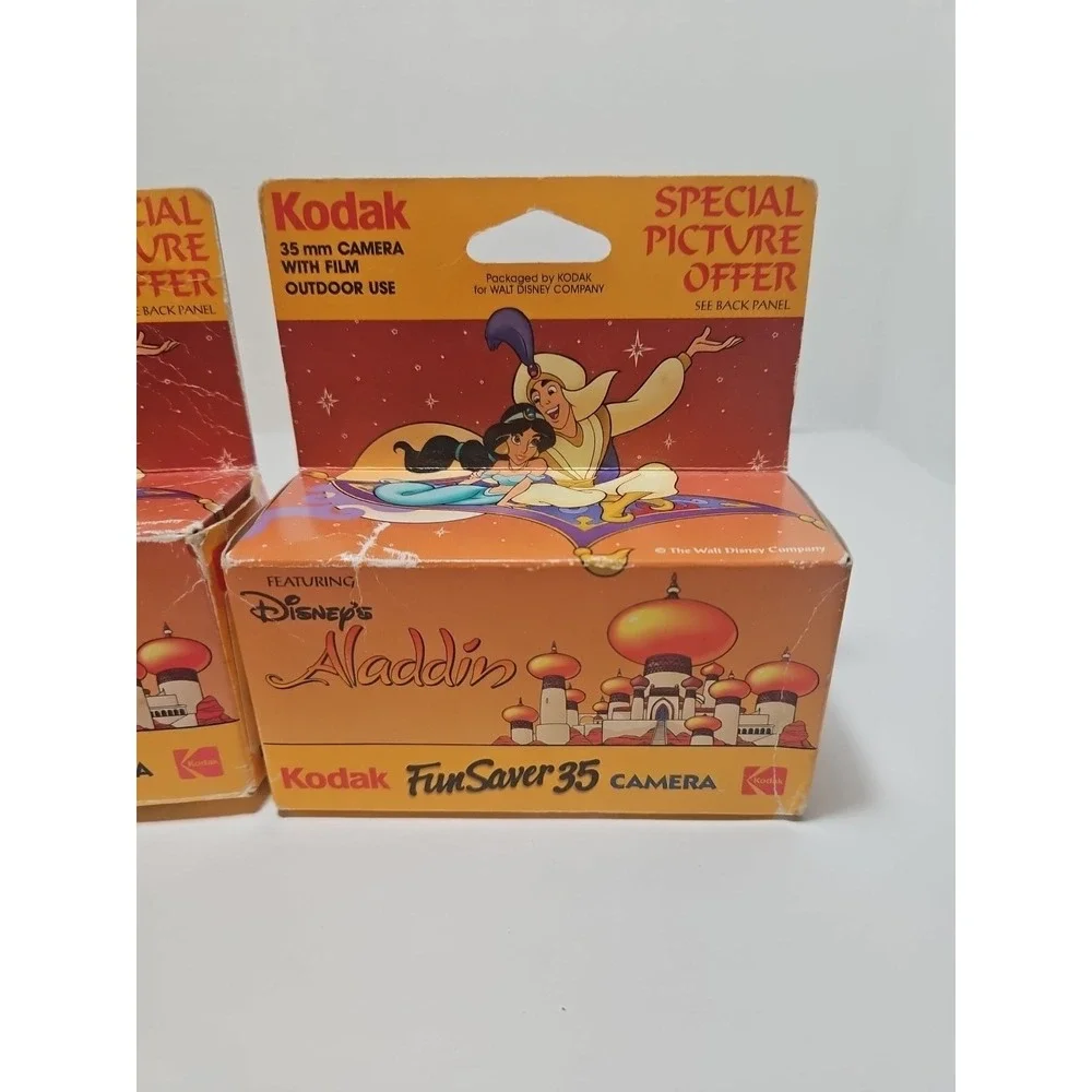 Disney Aladdin Kodak‎ FunSaver 35mm Film Camera 27 Exp Gold Ultra 400 06/1995